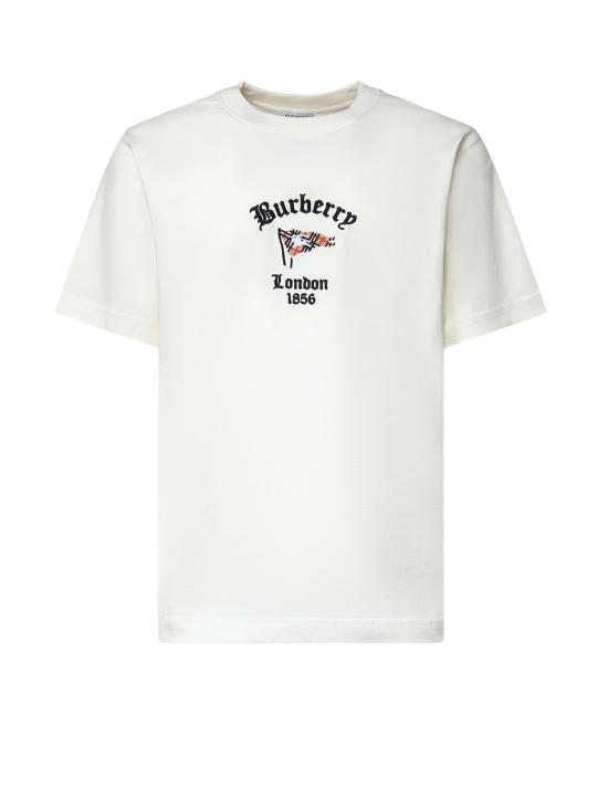26FW 버버리 반팔 티셔츠 8128197 B7078 Chalk white