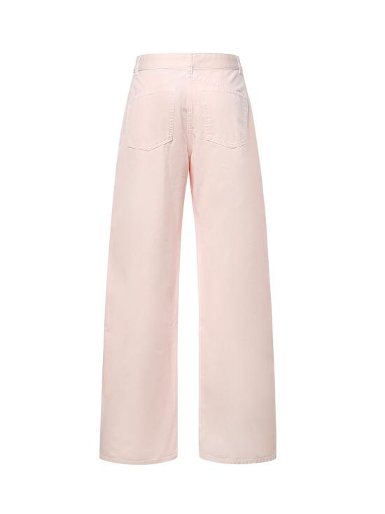 26FW 알라이아 스트레이트 팬츠 AA9P1215D028D 416 PINK - ALAIA