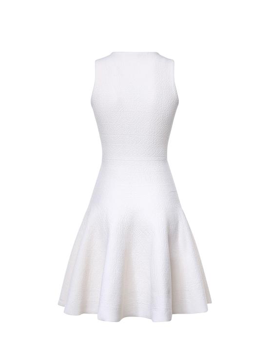 26FW 알라이아 숏 원피스 AA9R3116K212D 054 BLANC NATUREL - ALAIA