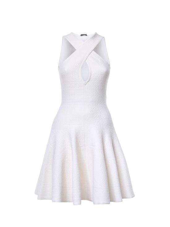 26FW 알라이아 숏 원피스 AA9R3116K212D 054 BLANC NATUREL