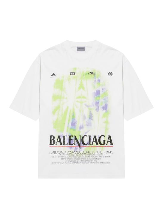 26FW 발렌시아가 더 윈도우 미디움 핏 티셔츠 764235 TUV079000 WHITE
