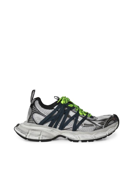 26FW 발렌시아가 3XL 인터레이스 스니커즈 863644 W3XTL1177 GREY NEON YELLOW