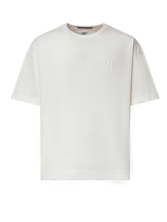 26FW 씨피 컴퍼니 반팔 티셔츠 21CMTS163A 005697G103 Gauze white