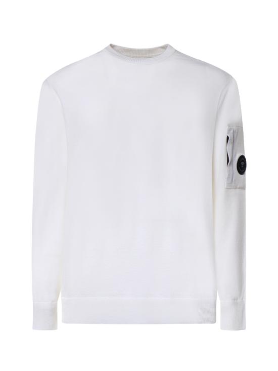 26FW 씨피 컴퍼니 스웨터 21CMKN069A 005528A103 GAUZE WHITE