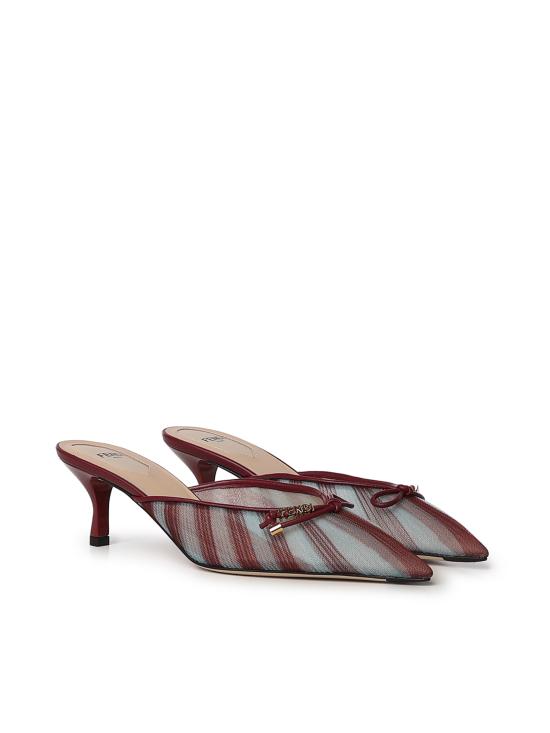 26FW 펜디 뮬/슬리퍼 8R9012 AY2NF1XHS BURGUNDY LIGHT BLUE - FENDI