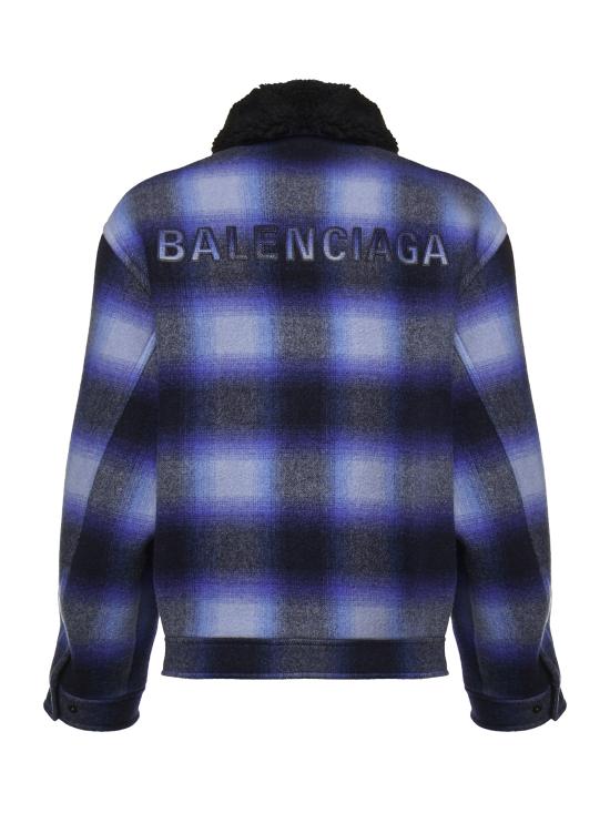 26FW 발렌시아가 수트 자켓 A001YN TRU1333964 BLUE BLACK - BALENCIAGA