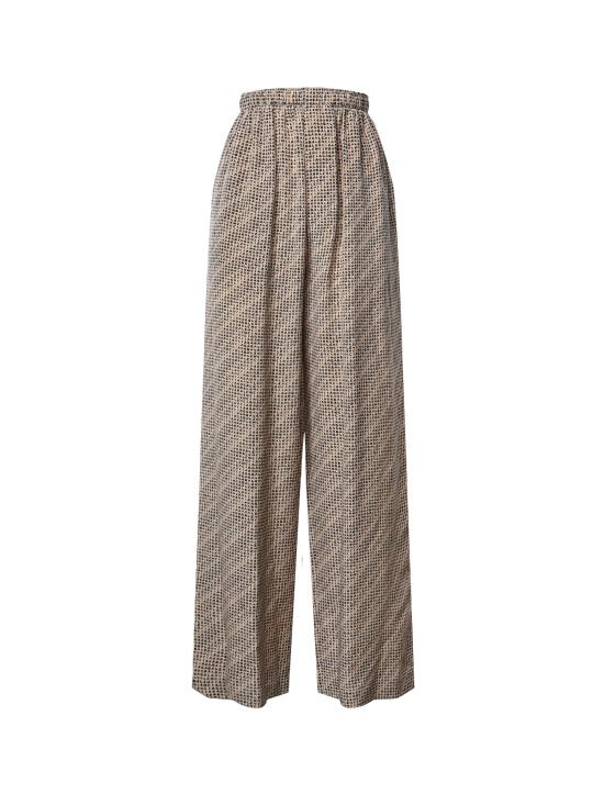 26FW 발렌시아가 팔라초 팬츠 A002AB TUL729364 BEIGE BLACK