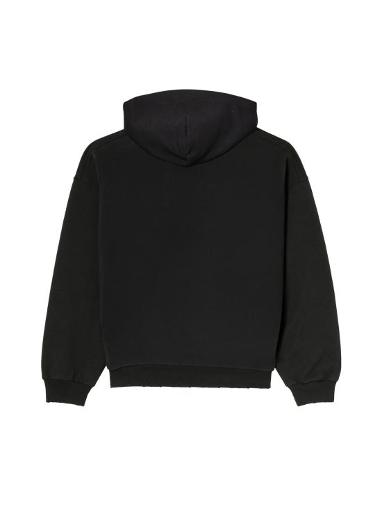 26FW 발렌시아가 후드 티셔츠 A0017W TUVR61000 BLACK - BALENCIAGA