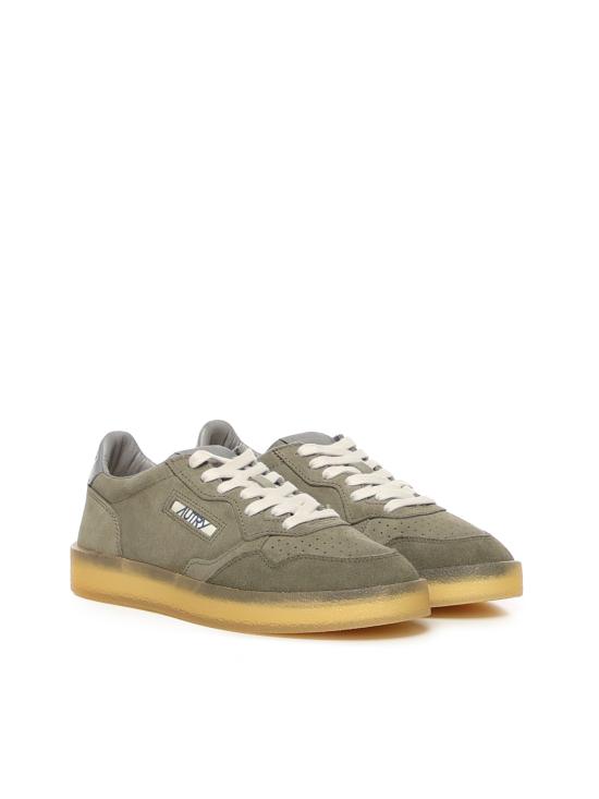 26FW 오트리 메달리스트 로우 스니커즈 AULM HQ03 CREPE SMOKED GREEN NIGHT OWL - AUTRY