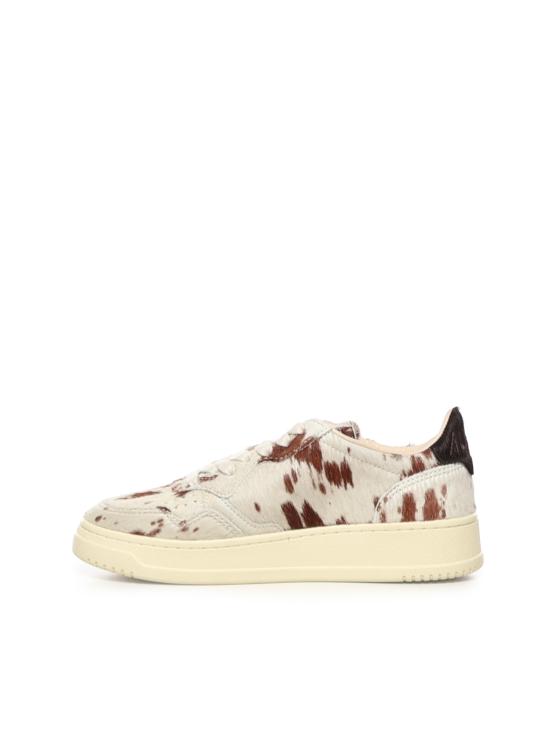 26FW 오트리 메달리스트 로우 레더 스니커즈 AULW JA05 PONY SAFARI DRIP BROWN - AUTRY