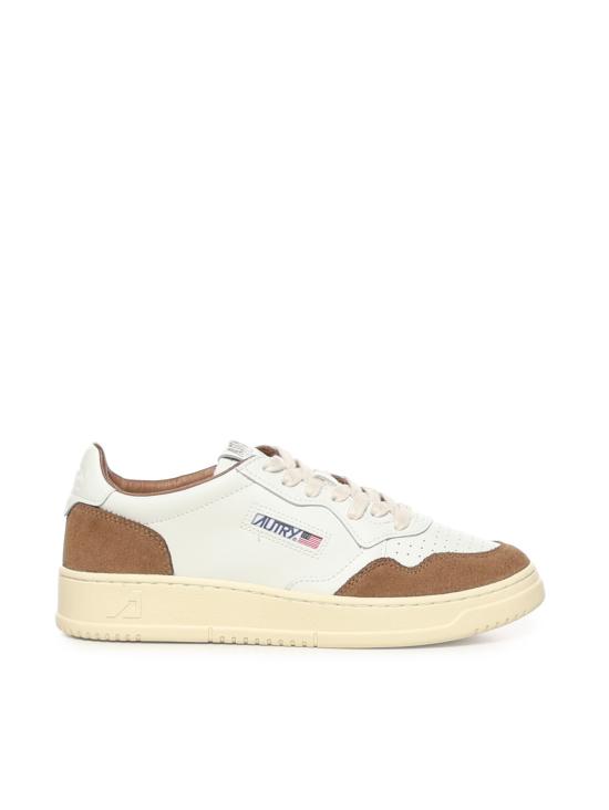 26FW 오트리 메달리스트 로우 스니커즈 AULM FT17 WHITE TABACCO