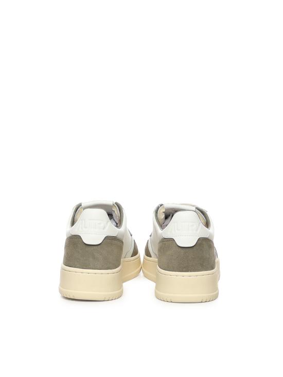 26FW 오트리 메달리스트 로우 스니커즈 AULM FT21 WHITE SMOKED GREEN - AUTRY
