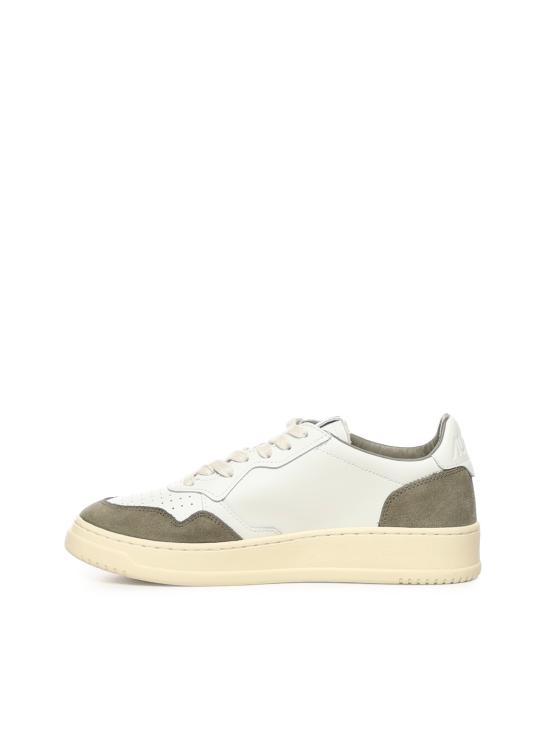 26FW 오트리 메달리스트 로우 스니커즈 AULM FT21 WHITE SMOKED GREEN - AUTRY