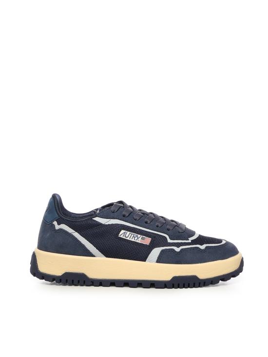 26FW 오트리 WILDPACE 로우 스니커즈 립스탑 나일론 가죽 LDLM AK12 BLUE