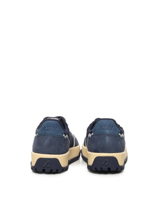 26FW 오트리 WILDPACE 로우 스니커즈 립스탑 나일론 가죽 LDLM AK12 BLUE - AUTRY