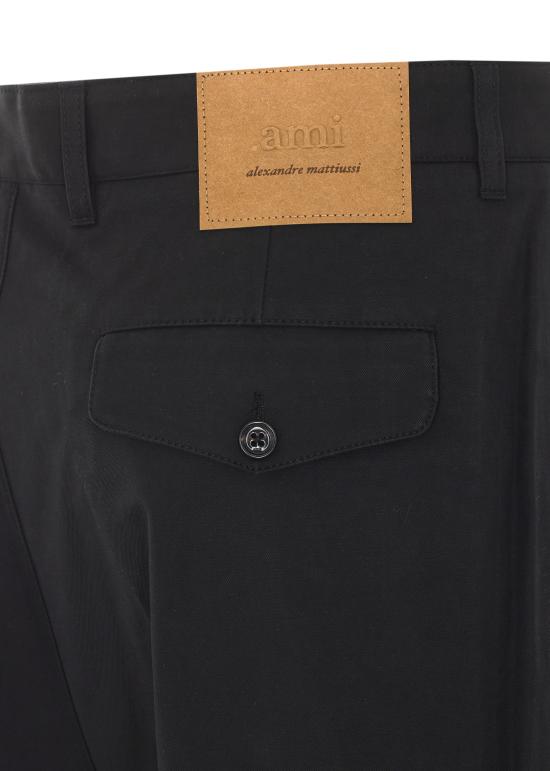 26FW 아미 알렉산드르 마티우시 스트레이트 팬츠 HTR121 CO0132001 BLACK - AMI ALEXANDRE MATIUSSI
