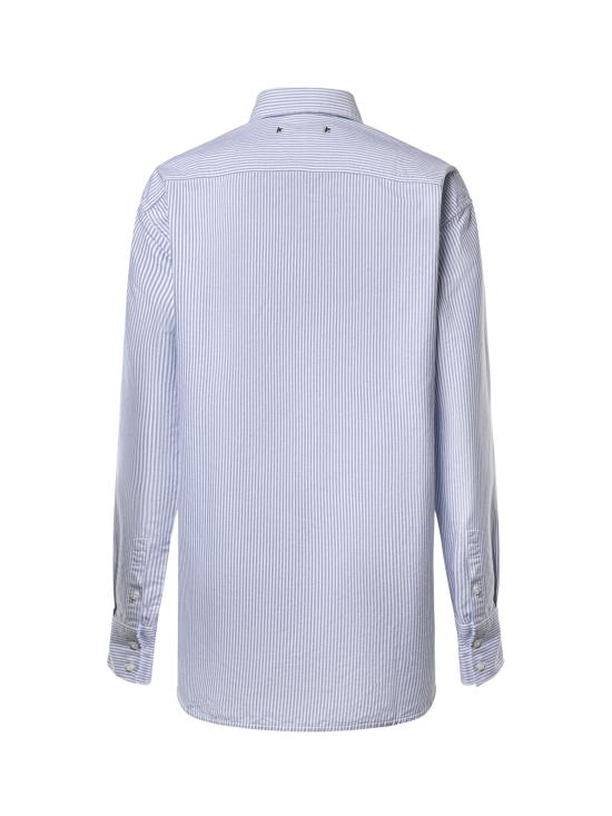 26FW 골든구스 셔츠 GWP00820 P00054880197 LIGHT BLUE WHITE - GOLDEN GOOSE
