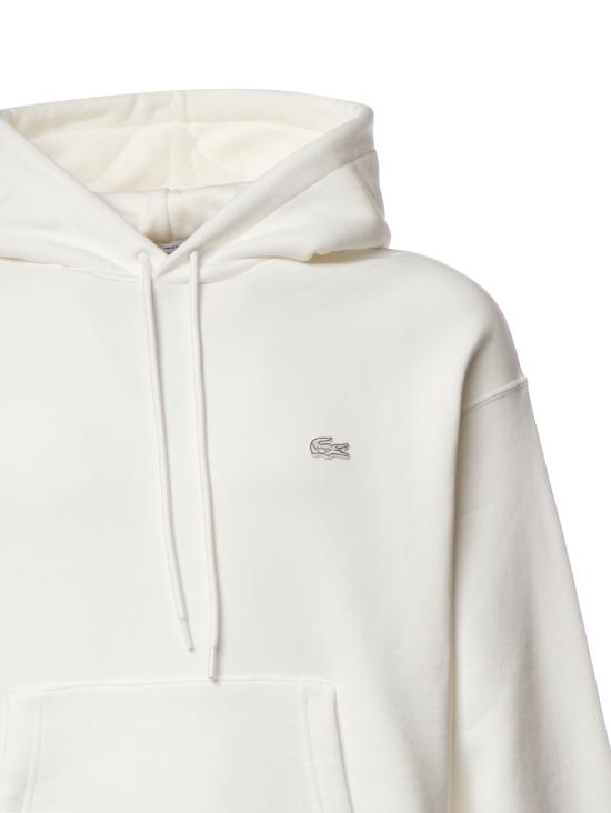 26FW 라코스테 루즈핏 후드 풀오버 SH7741 70V WHITE - LACOSTE