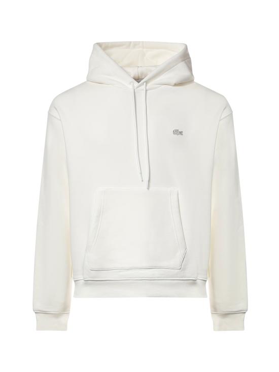 26FW 라코스테 루즈핏 후드 풀오버 SH7741 70V WHITE