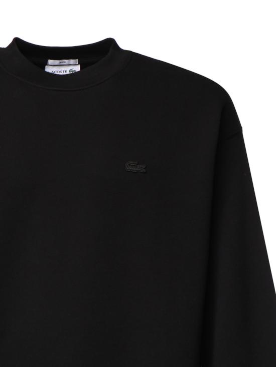 26FW 라코스테 루즈핏 크루넥 풀오버 SH7745 031 BLACK - LACOSTE