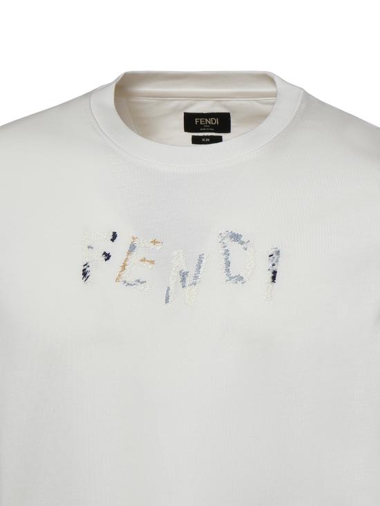 26FW 펜디 반팔 티셔츠 FY1319 AUOBF0H0G WHITE - FENDI