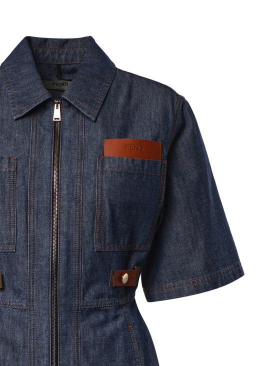 26FW 펜디 숏 원피스 FLD576 AW8HF0QB0 Blue - FENDI