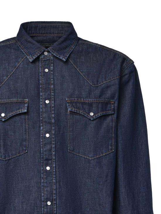 26FW 돈답 데님 셔츠 UC343R DF0272UMY4800 Blue - DONDUP