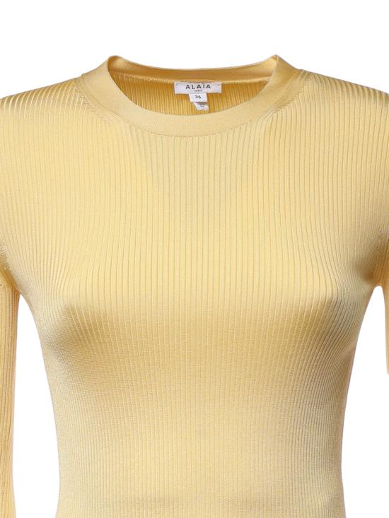 26FW 알라이아 스웨터 AA9H1460K232C 239 JAUNE PALE - ALAIA