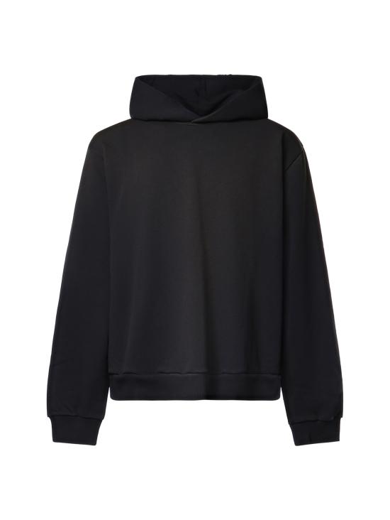 26FW 아크네 스튜디오 로고 후드 스웨터 CI0136 900 BLACK