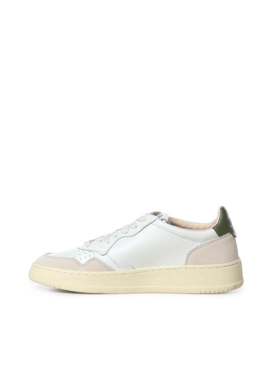 26FW 오트리 메달리스트 로우 스니커즈 AULM LS17 WHITE BRONZE GREEN - AUTRY