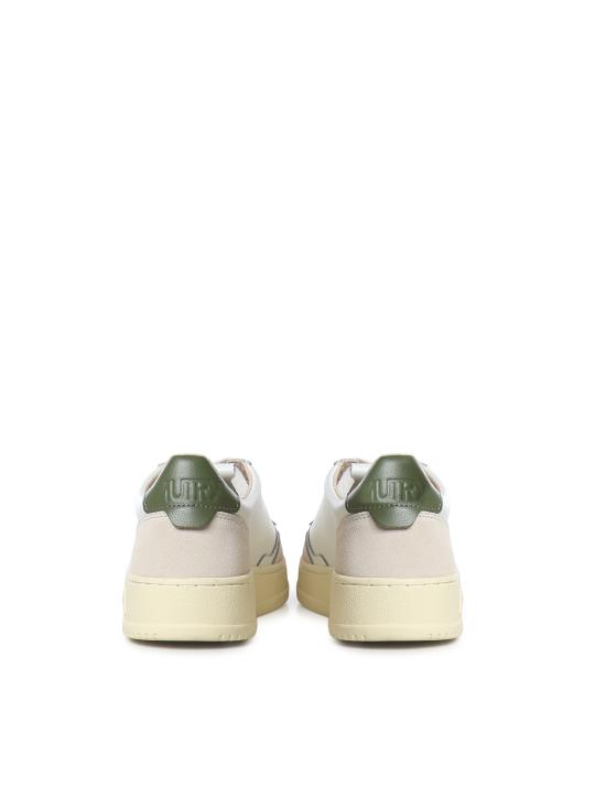 26FW 오트리 메달리스트 로우 스니커즈 AULM LS17 WHITE BRONZE GREEN - AUTRY