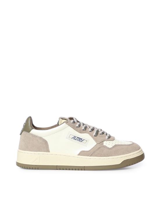 26FW 오트리 메달리스트 로우 스니커즈 AULM BW07 COVERT GREEN LICORICE