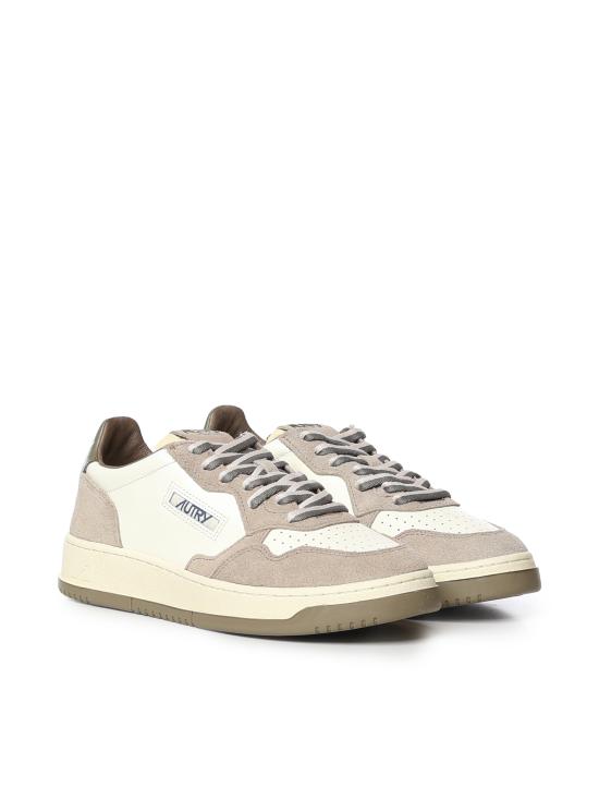 26FW 오트리 메달리스트 로우 스니커즈 AULM BW07 COVERT GREEN LICORICE - AUTRY