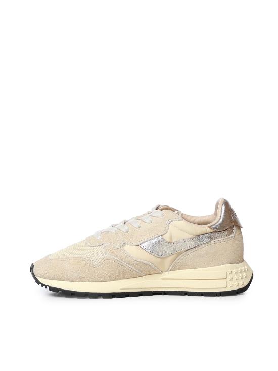 26FW 오트리 릴윈드 스니커즈 WWLW YD01 LAMINATED LEATHER ECRU PLATINU - AUTRY