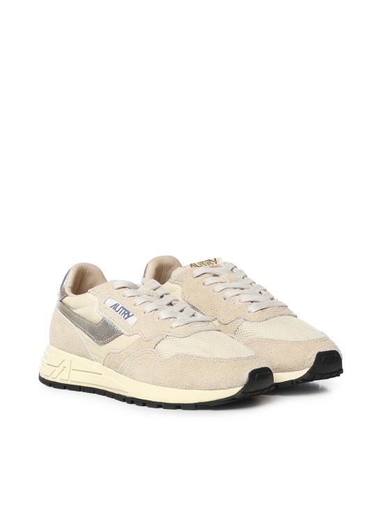 26FW 오트리 릴윈드 스니커즈 WWLW YD01 LAMINATED LEATHER ECRU PLATINU - AUTRY