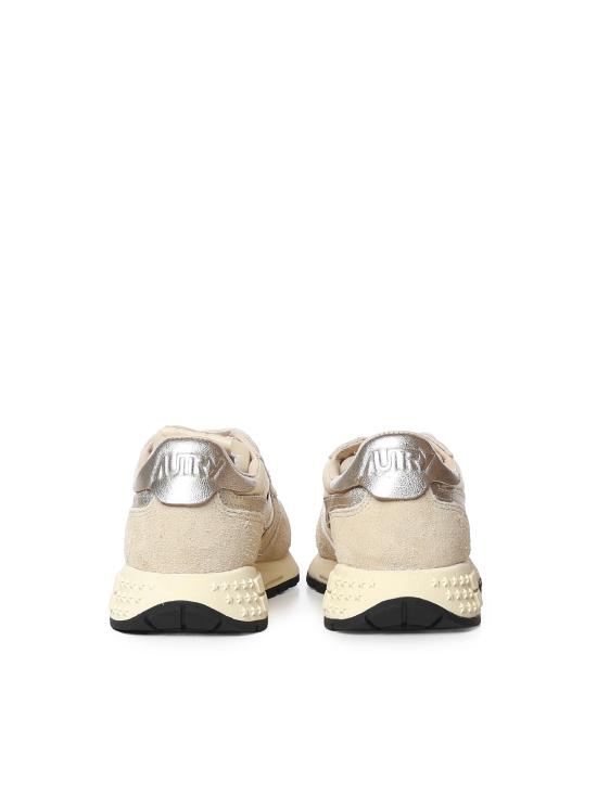 26FW 오트리 릴윈드 스니커즈 WWLW YD01 LAMINATED LEATHER ECRU PLATINU - AUTRY