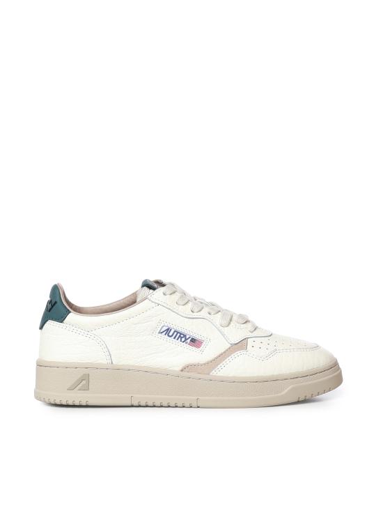 26FW 오트리 메달리스트 로우 스니커즈 AULM NE18 DARK SEA LEATHER GRAY