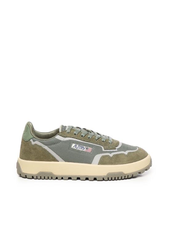 26FW 오트리 WILDPACE 로우 스니커즈 립스탑 나일론 가죽 LDLM AK02 NABUK SCHIO MILITARY - AUTRY