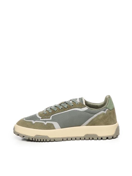 26FW 오트리 WILDPACE 로우 스니커즈 립스탑 나일론 가죽 LDLM AK02 NABUK SCHIO MILITARY - AUTRY