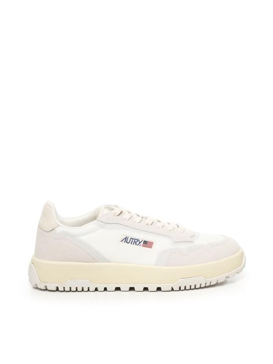 26FW 오트리 WILDPACE 로우 스니커즈 립스탑 나일론 가죽 LDLM AK01 NABUK WHITE MARSHMELLOW