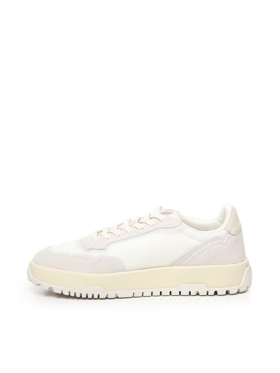 26FW 오트리 WILDPACE 로우 스니커즈 립스탑 나일론 가죽 LDLM AK01 NABUK WHITE MARSHMELLOW - AUTRY