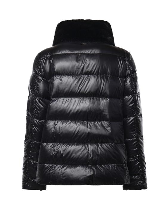 26FW 에르노 울트라라이트 나일론 & 레이디 얼터너티브 퍼 케이프 PI002017D 12017Z9300 BLACK - HERNO