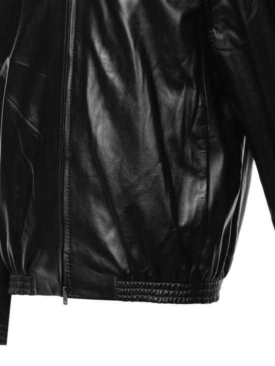 26FW 아크네 스튜디오 레더 자켓 B70168 900 BLACK - ACNE STUDIOS
