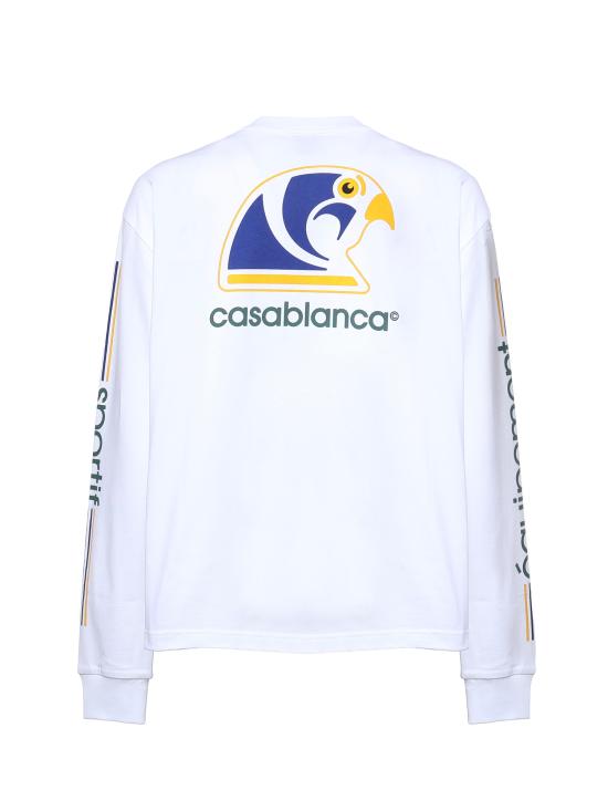 26FW 카사블랑카 반팔 티셔츠 MPF26JTS062 02 WHITE - CASABLANCA
