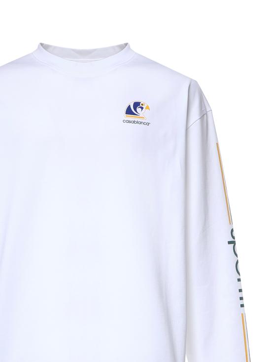 26FW 카사블랑카 반팔 티셔츠 MPF26JTS062 02 WHITE - CASABLANCA