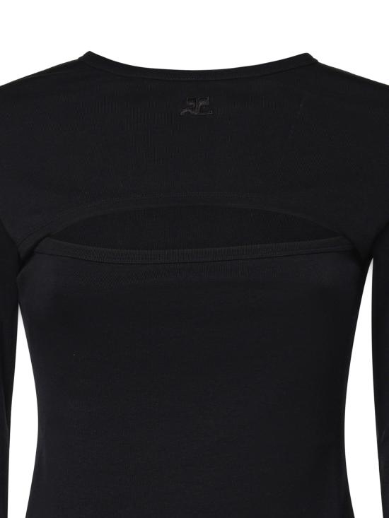 26FW 쿠레쥬 긴팔 티셔츠 326JTS273JS0203 9999 BLACK - COURREGES