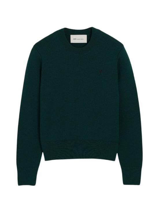 26FW 아미 ADC 자수 크루넥 스웨터 FKS826001 A258 VERDE