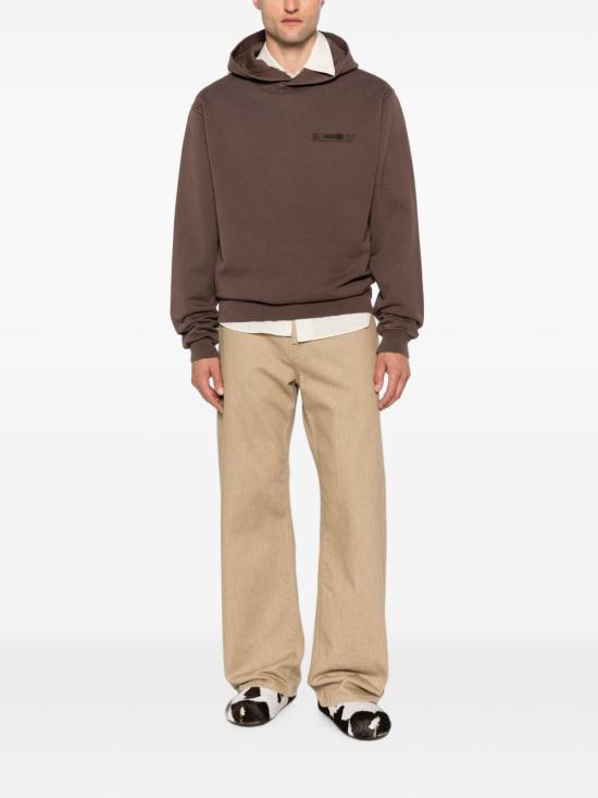 26FW 자크뮈스 그로그랭 후드 티셔츠 HOM00247AJ00126 850 Marrone - JACQUEMUS