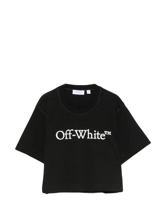 26FW 오프화이트 반팔 티셔츠 2FA00676T W003 BLACK WHITE