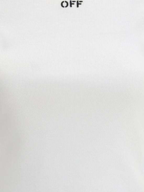 26FW 오프화이트 반팔 티셔츠 2FA00679T W102 WHITE BLACK - OFF WHITE